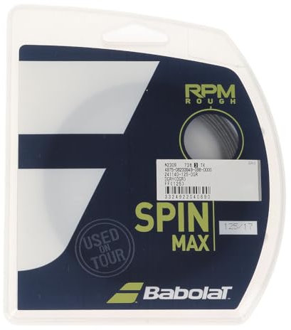Babolat RPM Rough Spin Max Tennissaite (125/17, Schwarz)