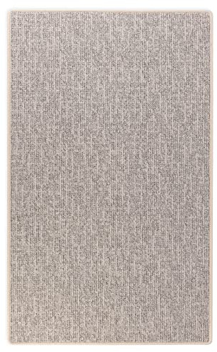 Floordirekt Teppich Läufer Alto - Meterware - Teppichläufer Küchenläufer Flurteppich auf Maß - Wohnzimmerteppich Flurläufer (Silber, 100 x 250 cm)