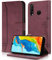 AsWant Cover per Huawei P30 Lite / P30 Lite New Edition -Premium PU Magnetica Libro Portafoglio Flip Case Funzione Stand PerHuawei P30 Lite / P30 Lite New Edition 6,5 Pollici (Rosso)