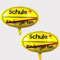 2 Stk Kindergarten/Schule Ortsschild Folien Luftballon Hänge Deko,Folienballon Heliumballon Dekoration für Einschulung Schuleinführung,Schulanfang Schulstart Schule Folienballon für Junge Mädchen