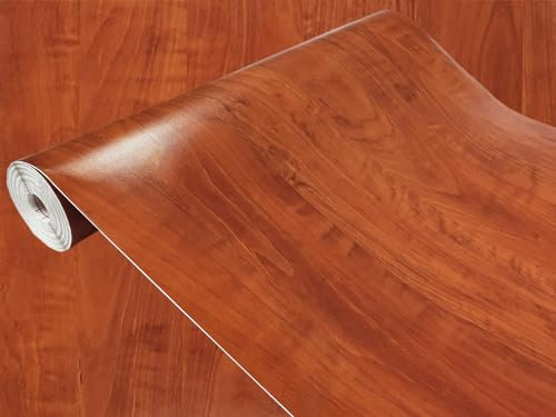 DecoMeister Vinilo Adhesivo Para Muebles Pared Cocina Imitación de Madera Calwados Papel Autoadhesivo Para Forrar En Rollo Lámina Decorativa Decoración Para Puertas Armarios 90x25 cm