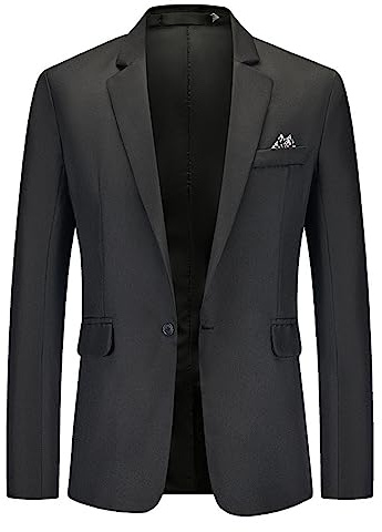 liaddkv _ Veste pour homme Élégant et sportif, veste de costume, veste pour homme, veste pour gentleman, veste de smoking, veste blazer pour homme, taille fine, veste de costume à bouton unique, veste