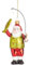 Baumschmuck Santa als Angler - Baumkugel Weihnachtsmann mit Fisch, Weihnachtsdeko, Christbaumkugel, Christbaumschmuck, Weihnachten