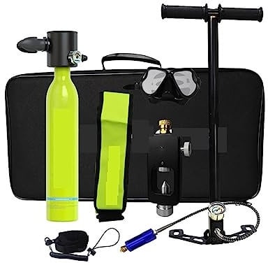 Dive Portable Lungs 0,5 l Mini-Tauchtank – sicherer Tauchsauerstoffzylinder, tragbarer Rebreather | Tauchausrüstung für erhöhte Sicherheit