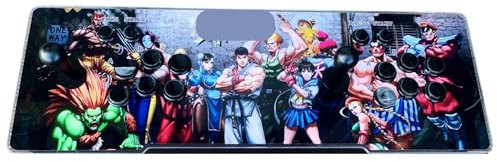 Console d'arcade avec 29800 Jeux rétro Originaux et Jeux 3D, avec LED à Couleur Changeante, système Audio et joysticks ovales