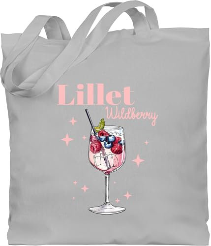 Shirtracer Baumwolltasche - Karneval & Fasching - Taschen - Lillet Wildberry Lillet Kostüm Wild Berry - Unisize - Hellgrau - wurfbeutel fasching- party tasche carnevale kamellebeutel fassenacht