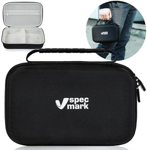 specmark Tasche für Etikettiergerät - Kompatibel mit DYMO LM160 LM280 420P, Brother H107 H108 E110, BeMark M110 M120 D30S - Etikettendrucker Schutzhülle mit Doppelter Reißverschluss und Tragegriff