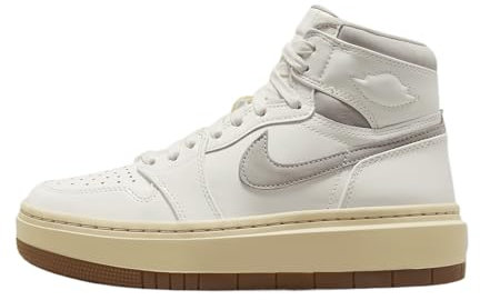 Air Jordan 1 Elevate High SE Damenschuhe (DZ3744-100, Sail/Pale Vanilla/Gum Medium Brown), Größe 42
