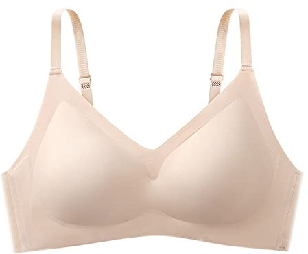 Generico Reggiseno Sportivo Donna Imbottito Bianco Reggiseno Schiena Scoperta Push up Reggiseno Invisibile Seno Grande Coppe Imbottite Push up per Reggiseno