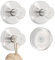 4PCS Silvery Stainless Steel Bathroom Shower Hooks - Towel & Utensil Holder for Kitchen & Window (Adhesive Suction Cup)