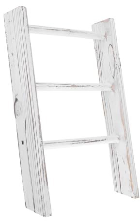 Cabilock Portasciugamani Arredamento Rustico Per Il Bagno Scala Per Asciugamani Bagno Porta Coperta Rustica Piccola Scaletta Decor Porta Asciugamani Per Il Bagno Scala Per Asciugamani