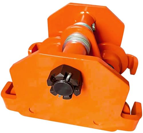 I-Träger-Laufkatze, 1100 Pfund, 0,5 Tonnen Tragkraft, I-Träger-Laufkatze für schwere Beanspruchung | 2,5 bis 7 Zoll verstellbare Flansch-Schieberollen-Laufkatze zum Anheben