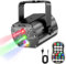 Discokugel(Schwarz),Musikgesteuert Discolicht Partylicht 60 Verschiedene Muster Strobe-Effekt Partylicht Mit Fernbedienung und 2M USB für Familie disco Party licht kinder Fest