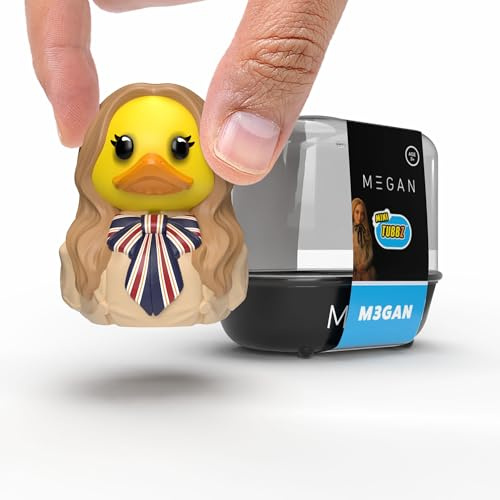 TUBBZ: Horror - M3GAN Killer Doll Mini Rubber Duck Collectable Toy 5 cm | Official M3GAN Merch – Mini Vinyl Figure with Bathtub Display, Killer Doll Character, Horror Fan Decor & Novelty Duck Gift