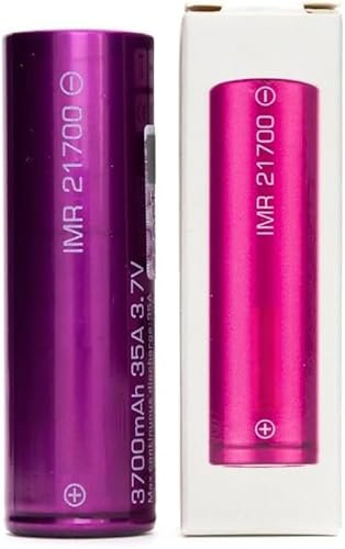 Batería de Litio IMR 21700 Alta Capacidad 3700mAh - 35A - 3.7v | Batería Recargable (No Pilas Tradicionales) Parte Superior Plana | Linternas, mandos, videoportero, Herramientas eléctricas, Mods.