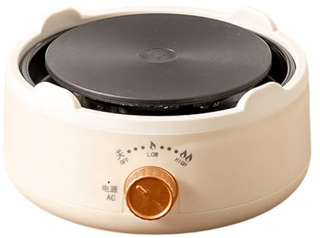 Fornello Elettrico Portatile,Riscaldatore Elettrico | Scalda Caffè Bollitore Regolabile per Esterno Casa Campeggio Viaggio Picnic Hotel