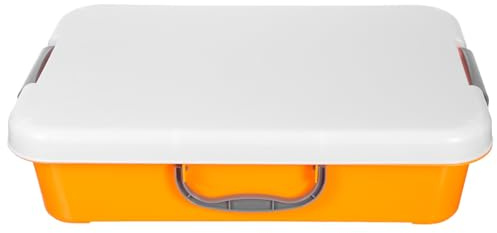 Kisangel Tragbarer Sandkasten Mit Deckel Kunststoff Aufbewahrungsbox FüR Kinderspielzeug Organisator FüR Innen Und AußEn Sandspielzeug Kinder Sandkasten Montessori Sandwanne