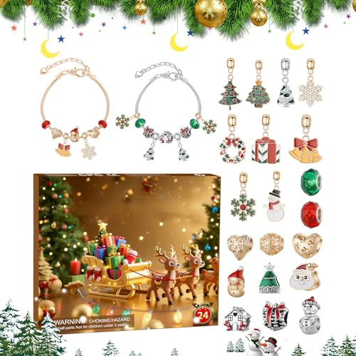 Adventskalender Armband 24-Tage Schmuck Herstellung Countdown