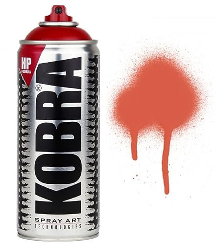 KOBRA HP250 400ml Aerosol Spray Paint - Red Orange