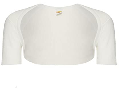 Susa Women's Unisex Angora Schulterwärmer s8100160 Vest, White (wollweiß s115), UK 14 (Size: Medium)