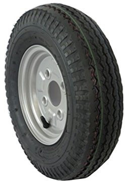 Starco Kenda K371 Komplettrad 4.80/4.00-8, 6PR, 70M, Lk: 4/60/100, ET0 für Anhänger, Stahlfarben