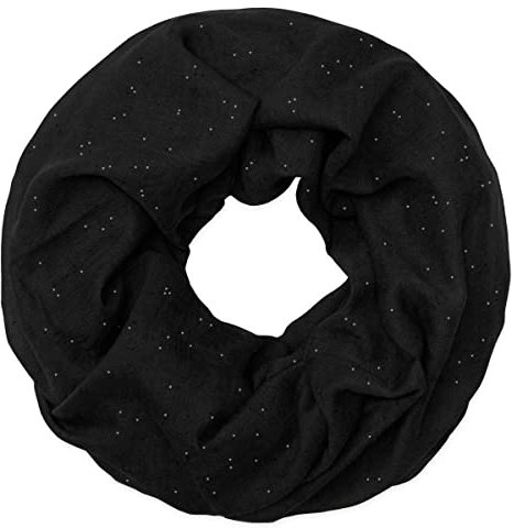 Soul-Cats Loop-Schal/Halstuch mit Glitzer in der Farbe schwarz