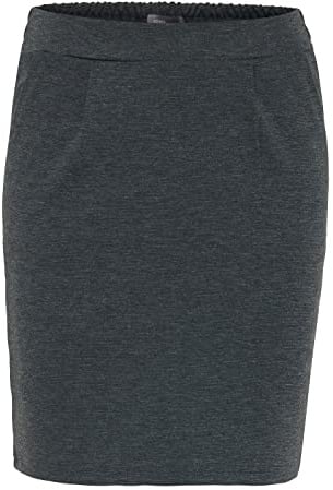 ICHI IHKATE SK Damen Kurzer Rock Minirock mit Stretch und Elastikbund