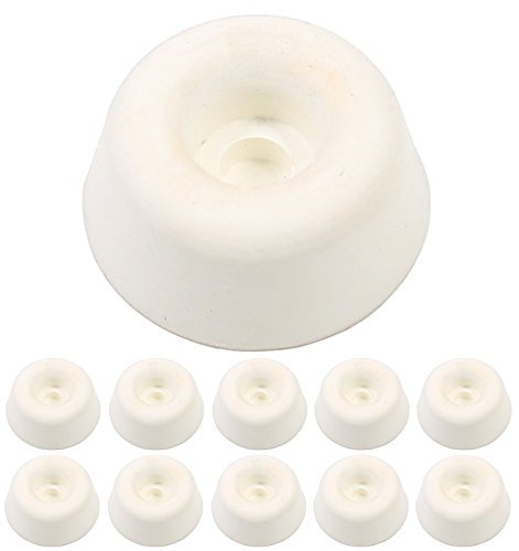 10x White Rubber Toilet Seat 19mm Buffer Pads