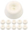 10x White Rubber Toilet Seat 19mm Buffer Pads
