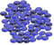 ARSUK Kiesel, gerundete Dekorsteine, für Vasen und Dekoration, Marbles, Glasmurmeln, Wohnaccessoires & Dekoartikel 170-180pcs (0.955kg) (Blau)