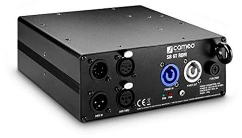 Cameo SB 6 T RDM - 6- Kanal DMX/RDM Splitter/Booster (3- und 5-Pol), schwarz