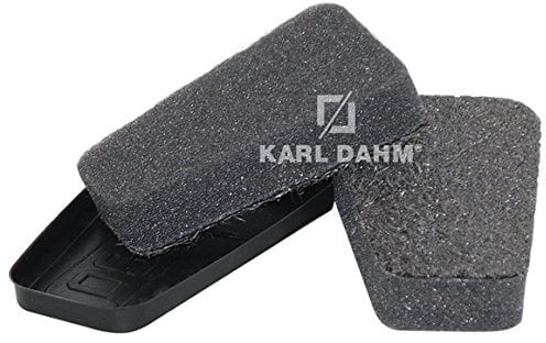 Karl Dahm Kaminscheibenreiniger Schwamm I 2 Schwämme aus feiner Stahlwolle für die kratzfreie Reinigung von Kaminglas I Kaminglasreiniger ohne Chemie