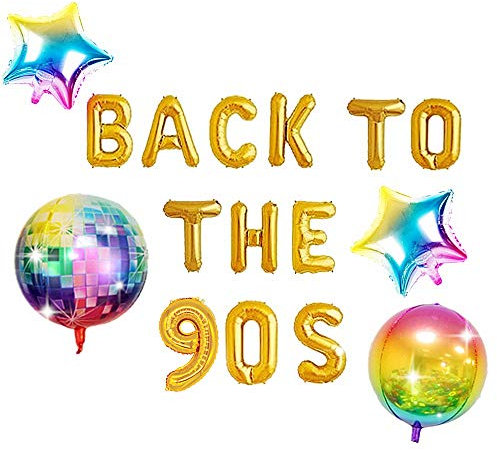 Jevenis retour à la bannière de ballon des années 90 ballon des années 90 décorations de fête des années 90 fournitures de fête des années 90 fête à thème des années 90
