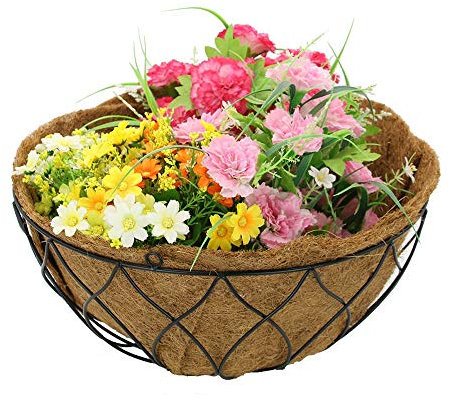 Wankd Kokoseinlage, Ersatzeinlage Hanging Basket Ø 14inch, Kokoseinlage, Hängekörbchen, Naturkorb, Pflanzeinsatz für Hängeampel Hängekorb,1PCS