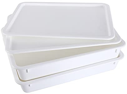 Pizza Dough Proofing Box, Commercial Grade 17.25 x 13, 2 Trays and Covers
