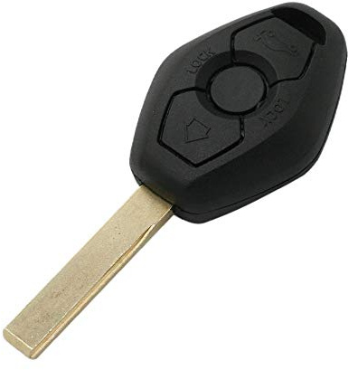 BROVACS Replacement Key Shell Compatible with BMW 3 Button Keyless Entry Remote Key Case Fob HU92 Blade PG904A