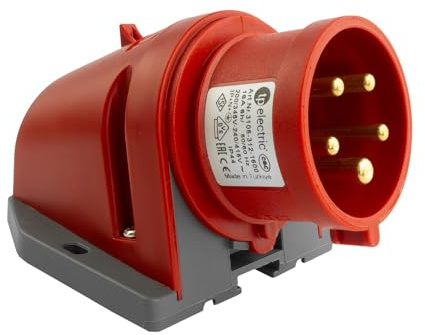 TPelectric - CEE 5-Pol 16A Stecker Kupplung Wandsteckdose Einbausteckdose Wandstecker Einbaustecker (TP 3105-Serie) (Wandstecker)