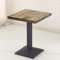 shunyi fashion Bartisch Küche Industrial Decor Style Stehtisch Bistrotisch für 2-4 Personen, Küchentisch Esstisch 60 * 60 * 75cm