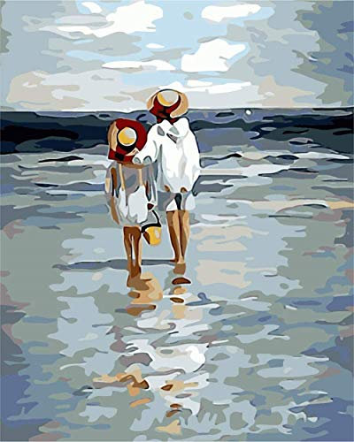 Maysurban Peinture par Numero Adulte DIY Peinture à l'huile Numéros Toile Paint by Numbers Peindre par Nombre Kits sans Cadre 40x50cm