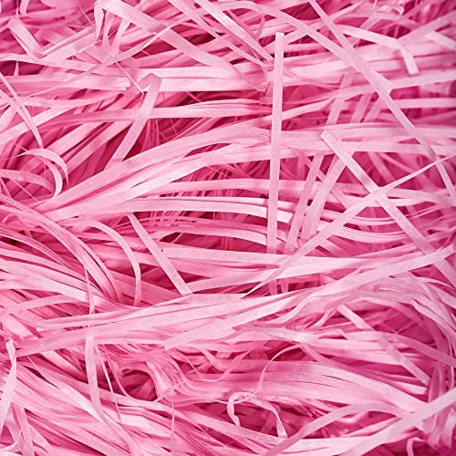 500g Geschreddertes Papier Rosa, Papier Füllmaterial für Pakete, Weiches Geschenk Füllmaterial für Geschenkbox/Körbe und Karton, Bieten Guten Schutz und Dekoration für Geschenke