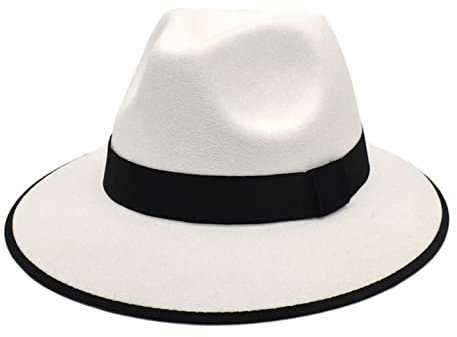 AMDOLE Herbst und Winter Herren und Damen neutrale Paare Wollhut britische Mode Imitation Jazz Hut schwarzer Zylinder Gentleman Hut Kiffer Hut