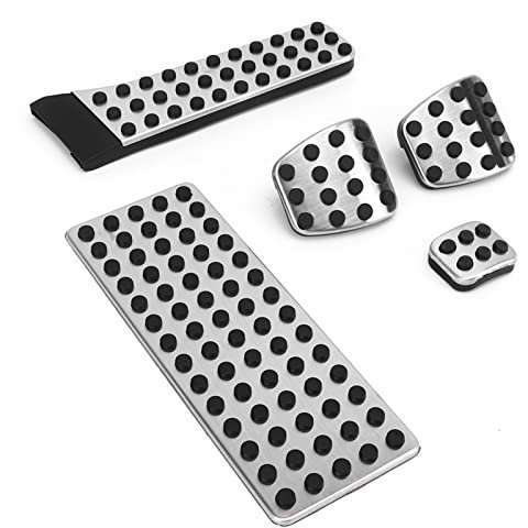 Fockety Fußgasbremspedal-Abdeckung Kompatibel mit Edelstahl-Gaspedal-Pads-Kit für Gasbremspedale, Ersatz für Gasbremspedale für AMG C E S GLC GLK SLK CLS SL-Klasse (MT