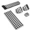 Fockety Fußgasbremspedal-Abdeckung Kompatibel mit Edelstahl-Gaspedal-Pads-Kit für Gasbremspedale, Ersatz für Gasbremspedale für AMG C E S GLC GLK SLK CLS SL-Klasse (MT