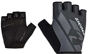 Ziener Herren CRISANDER Fahrrad/Mountainbike/Radsport-Handschuhe | Kurzfinger - atmungsaktiv,dämpfend, Black, 9,5