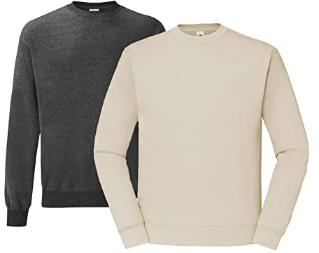Fruit of the Loom Men’s Set-in Sweatshirt, L