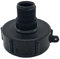 IBC Tote Drain Adapter 275 330 G, IBC Tote Drain Adapter Fittings, NPS 5,1 cm Feingewinde auf 3/4 Zoll Außengewindeanschluss für IBC Tankventil und Gartenschlauch