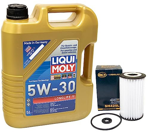 Motoröl Set Longlife III 5W-30 LIQUI MOLY 5 Liter + Ölfilter SH425L