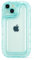 FABSPARK Compatible with iPhone 12 Case,Transparent Candy Color Bumper Shockproof Silicone Phone Case for iPhone 12,Lake Blue
