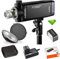 GODOX AD200 Pro AD200Pro+Godox AD-S3 Beauty Dish, 200Ws 2.4G Flash Strobe, 1/8000 HSS, 500 Full Power Flashes, 0.01-1.8s Recycling, 2900mAh Battery, Bare Bulb/Speedlite Fresnel Flash Head Monolight
