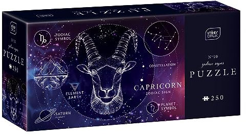 Interdruk Puzzle 250 48x33 cm Zodiac Zodiak Sternzeichen - Capricorn - Goat - Steinbock
